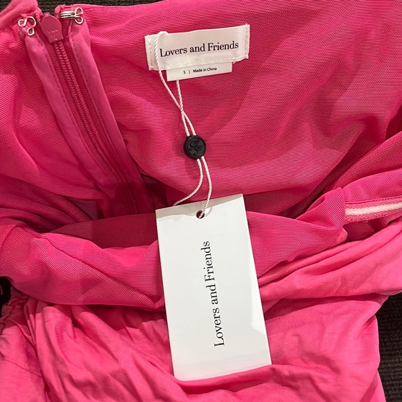 Revolve Lovers and Friends Liv Jumpsuit in Hot Pink Sz S. - Picture 7 of 7